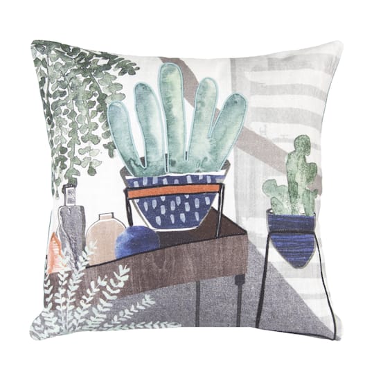 Cactus Throw Pillow Set